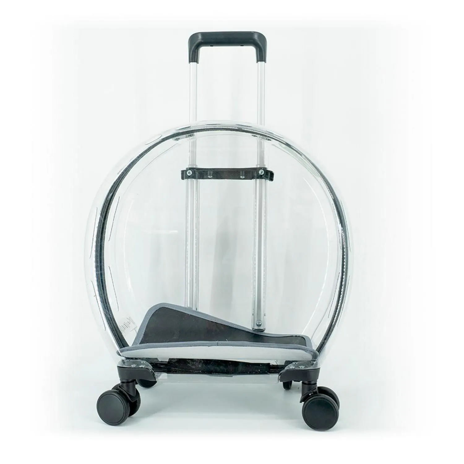 Maleta para Gatos de Ruedas Transparente 4
