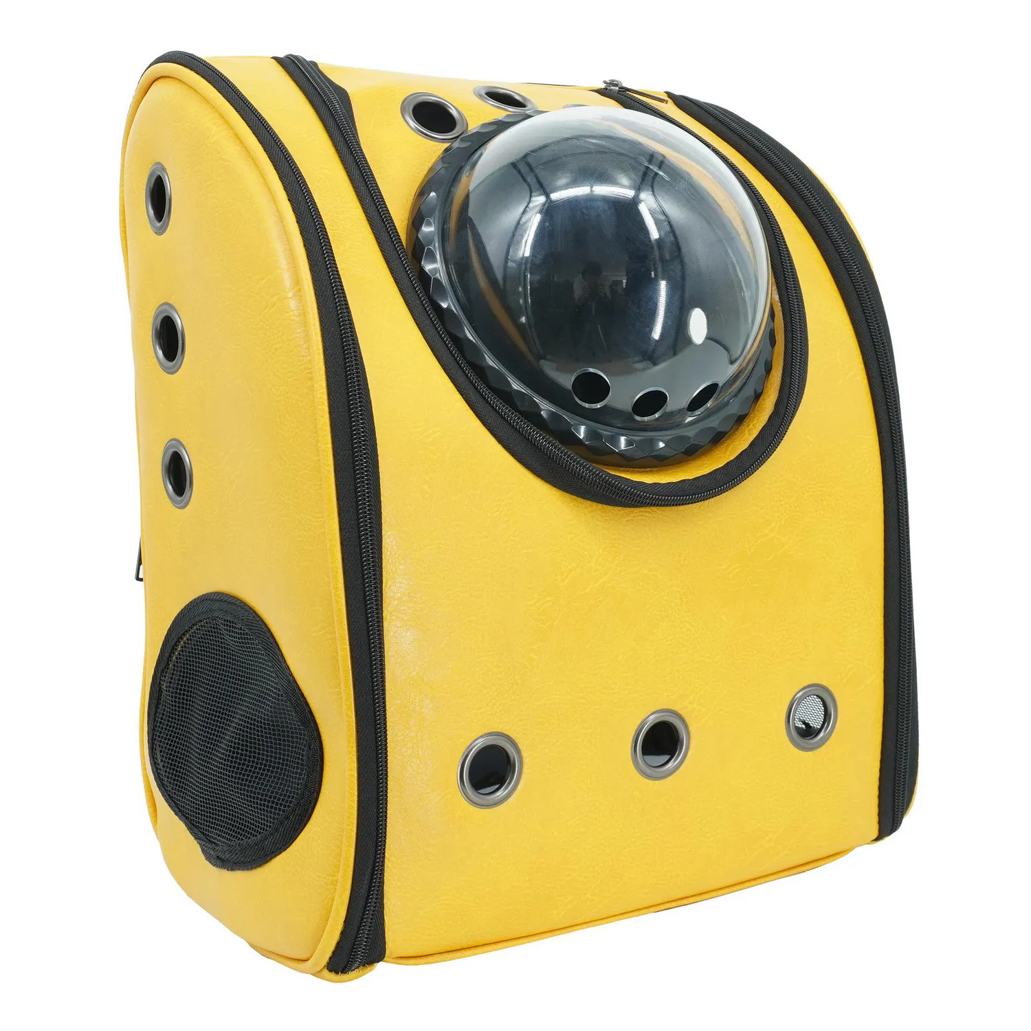 Capsula Transportadora Para Mascotas Morral Cuerina 42x32x29cm Calabaza