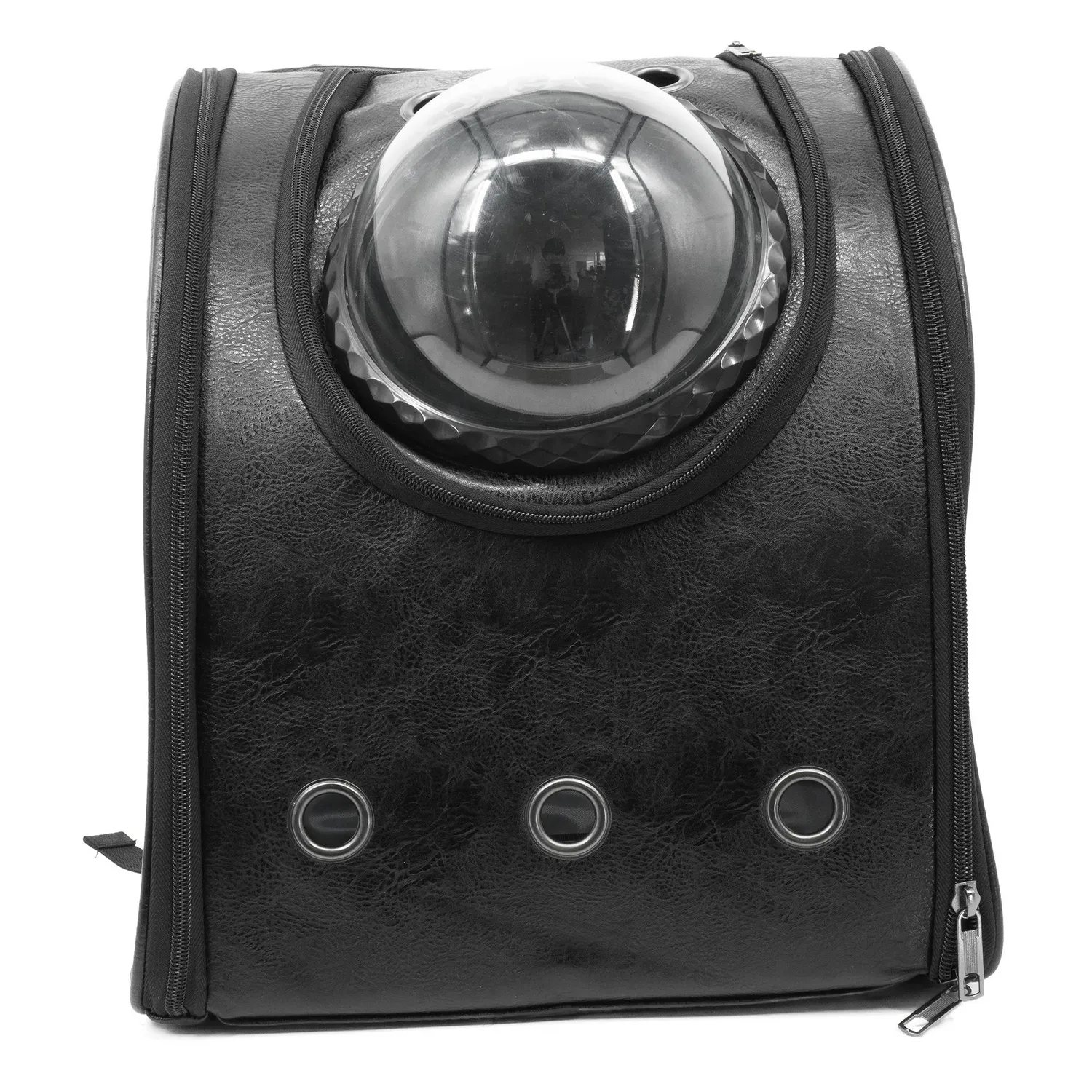 Capsula Transportadora Para Mascotas Morral Cuerina 42x32x29cm Calabaza 3
