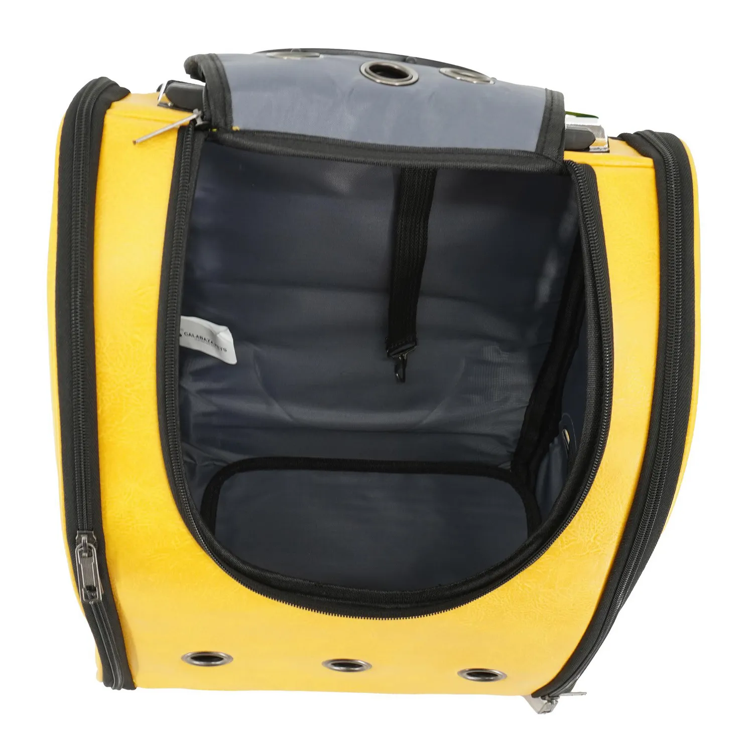 Capsula Transportadora Para Mascotas Morral Cuerina 42x32x29cm Calabaza 4