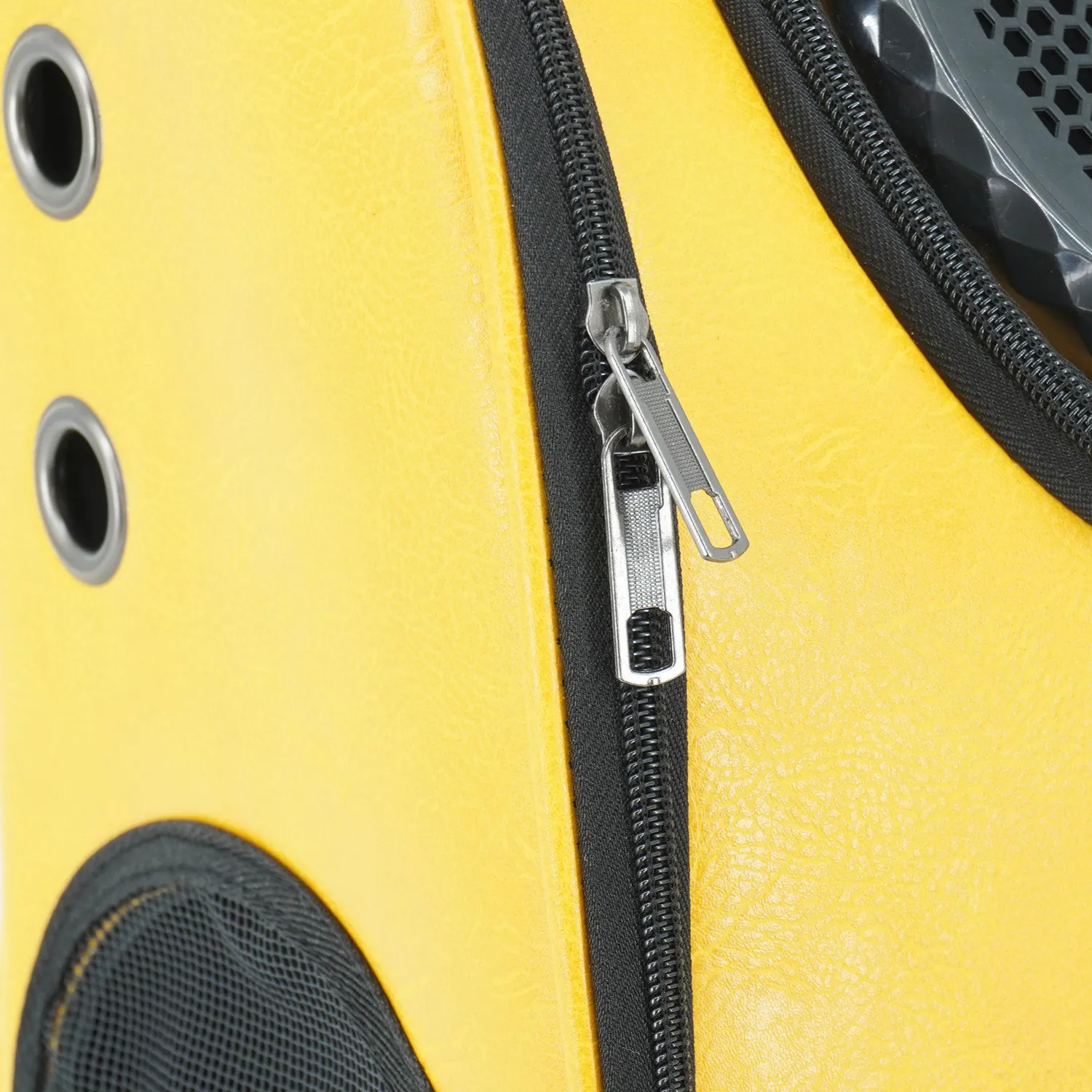 Capsula Transportadora Para Mascotas Morral Cuerina 42x32x29cm Calabaza 6