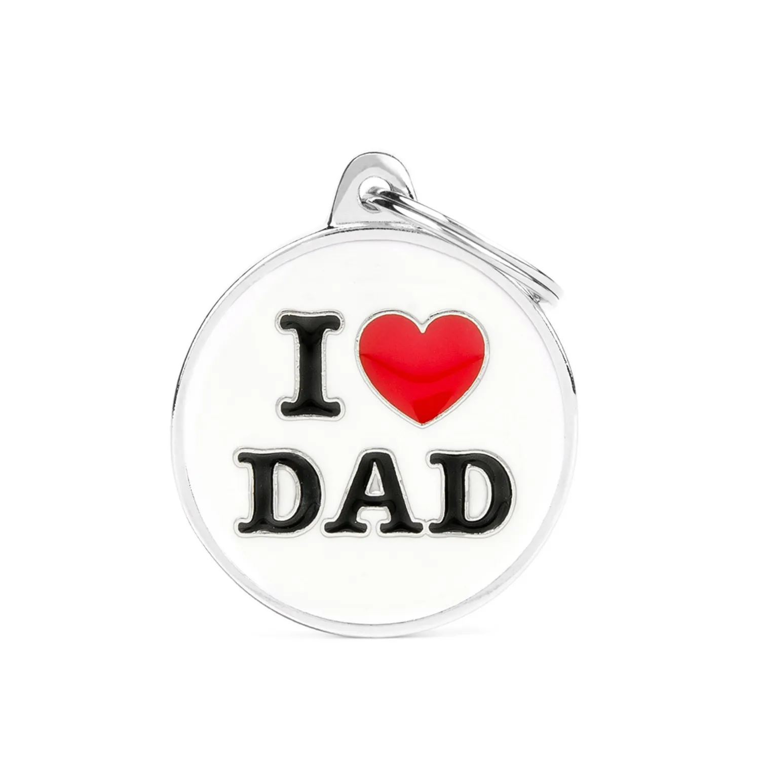 Placa Ident I Love Dad Classic