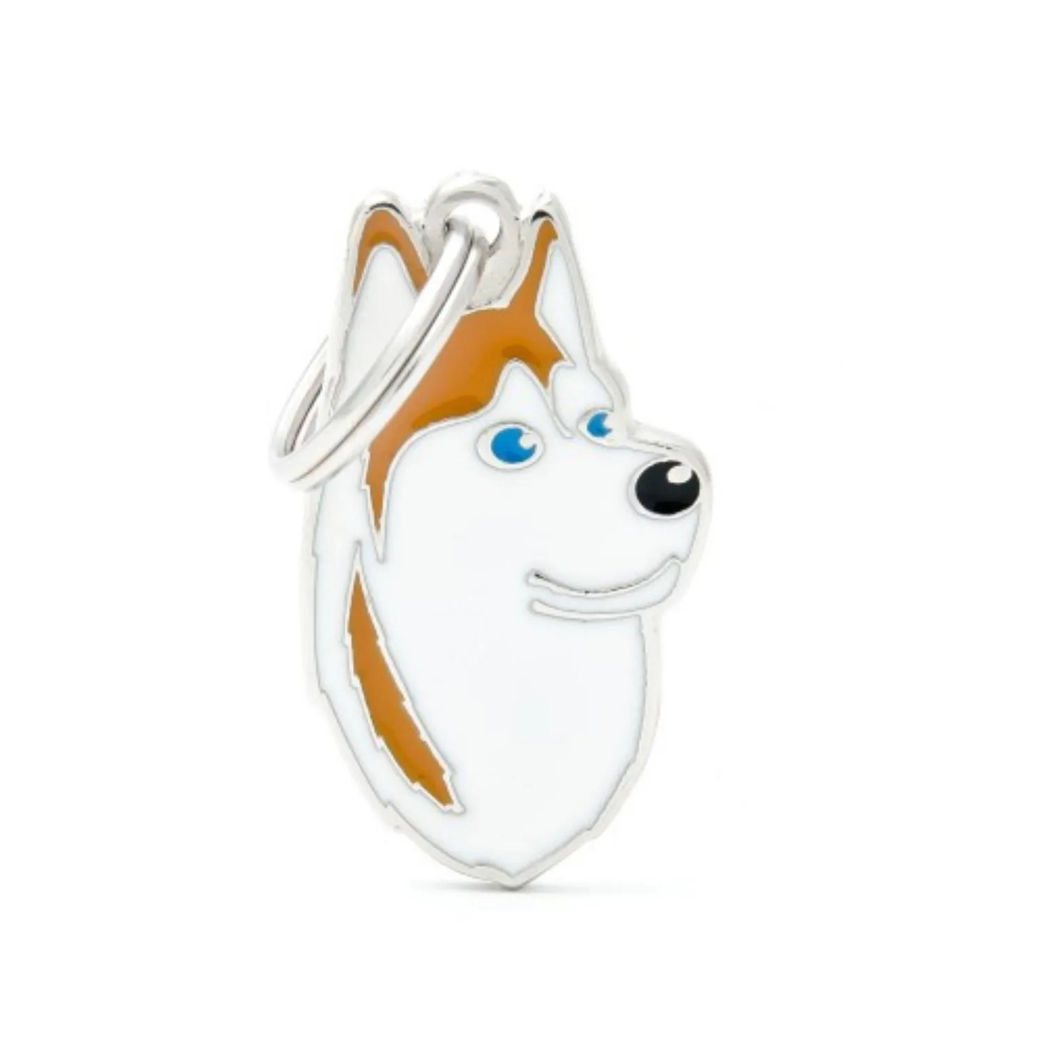 Placa Ident Husky Siberiano Blanco/Marron Frien