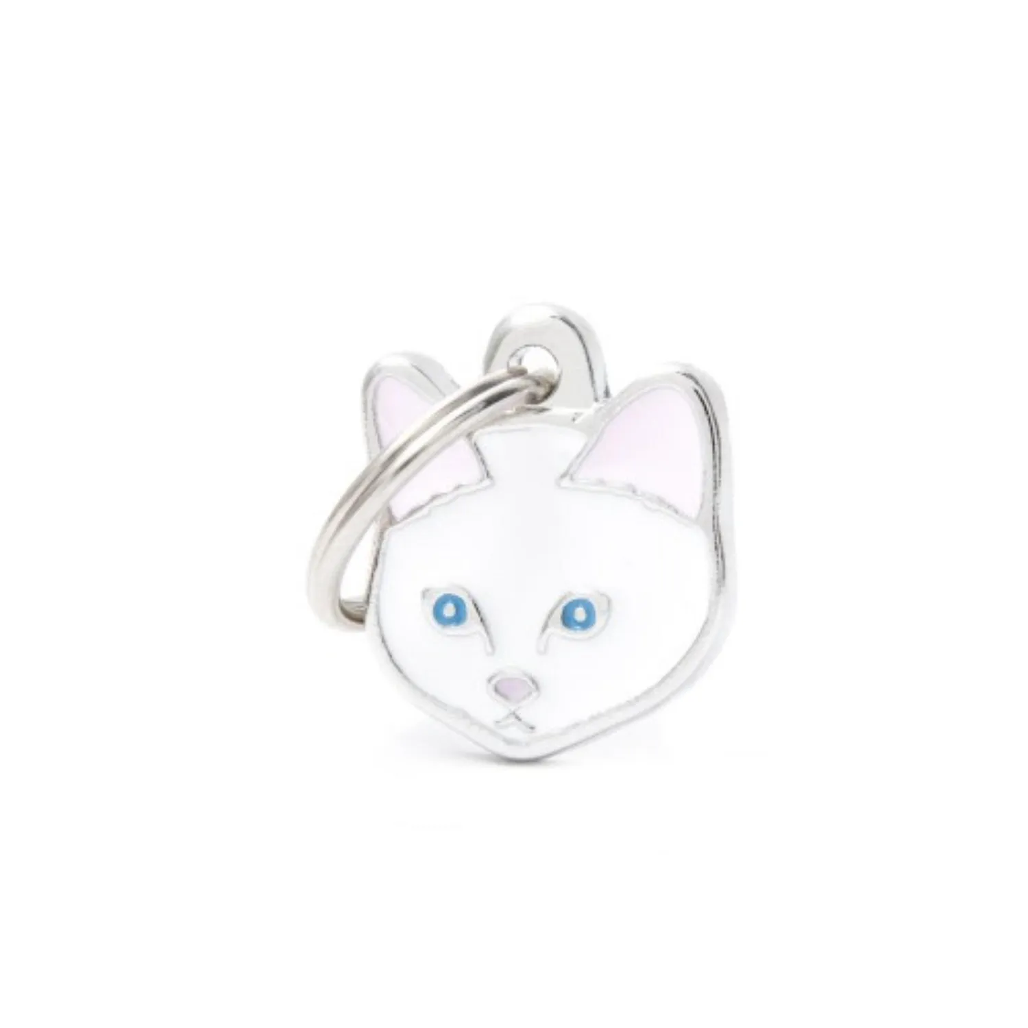 Placa Ident Gato Europeo Blanco Friends