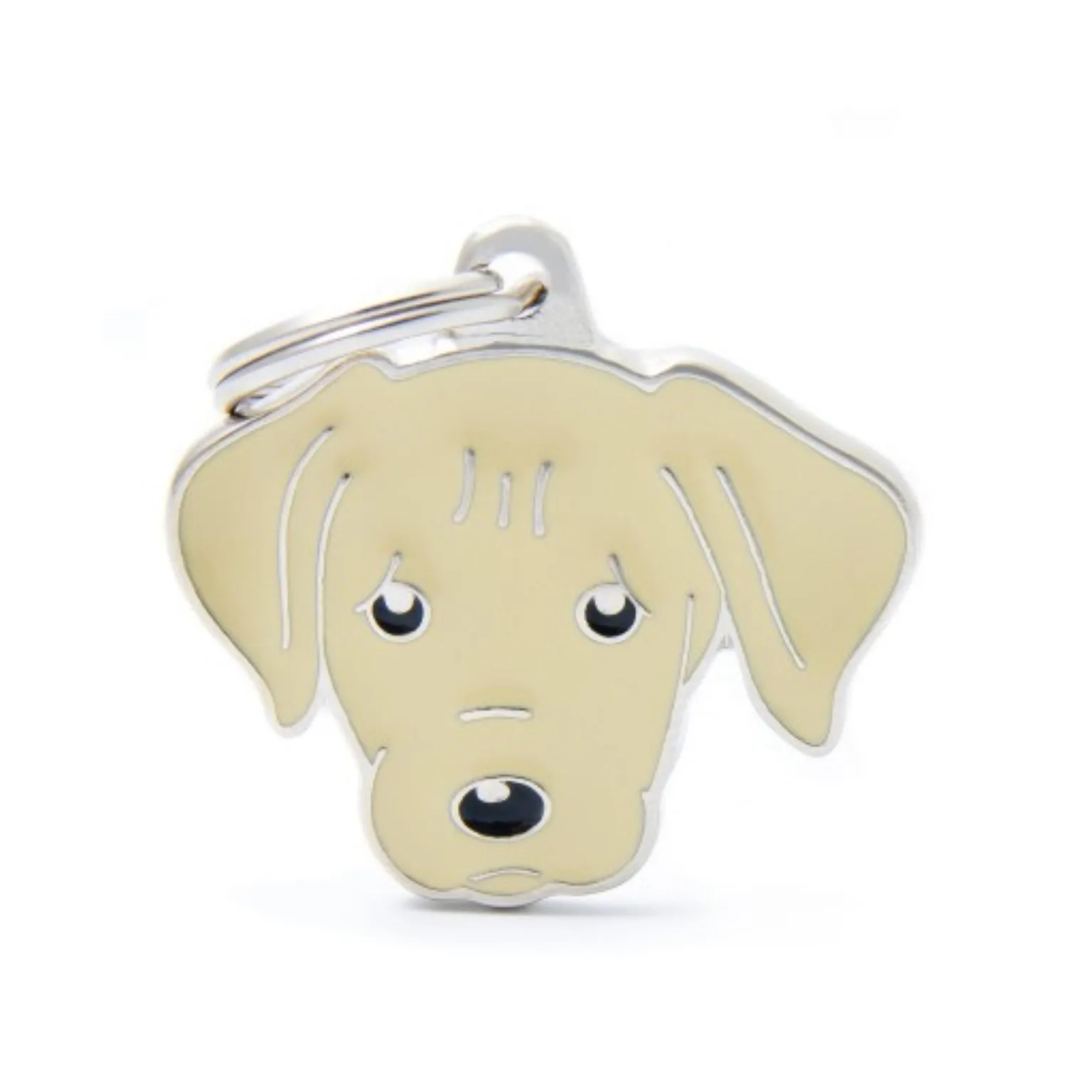 Placa Ident Labrador Amarillo Friends