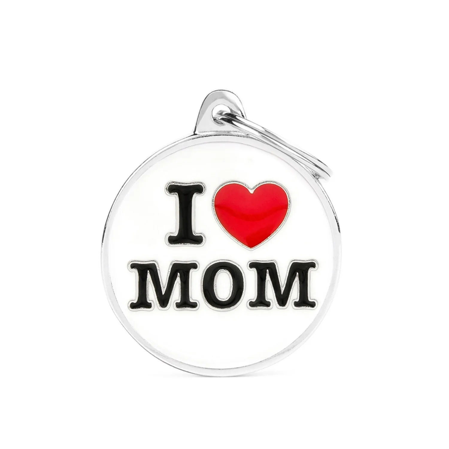 Placa Ident I Love Mom Classic