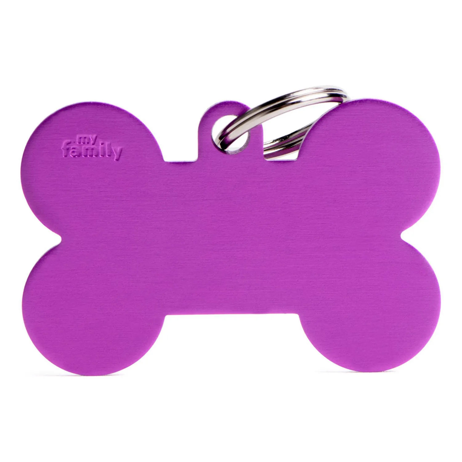 Placa Ident Hueso Xl Aluminio Violeta Basic