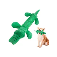 Juguete peluche limpia dientes para perro pets & toys cocodrillo