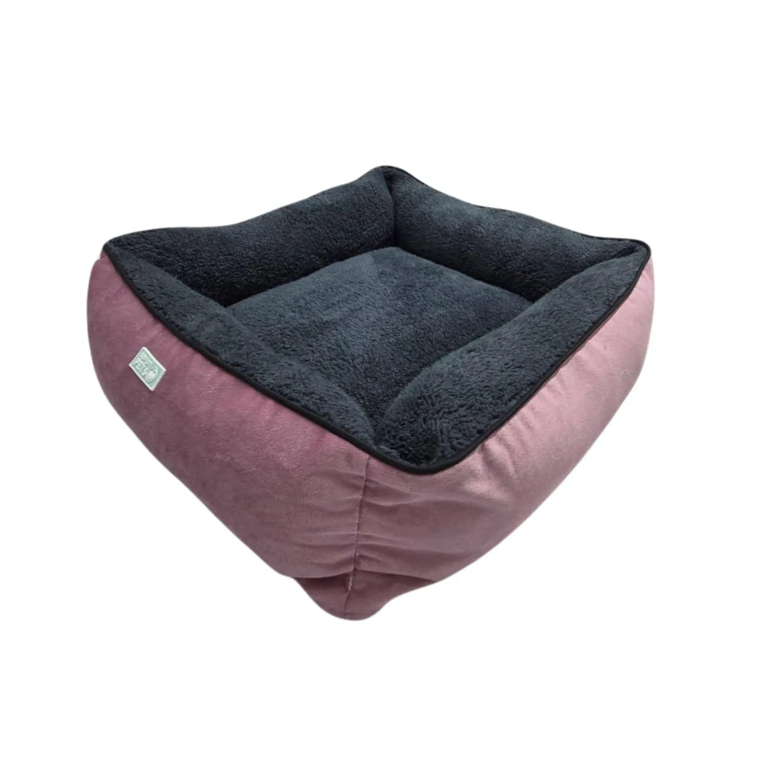 Cama Cuadrada Pequeña 50X50Cm Rosado