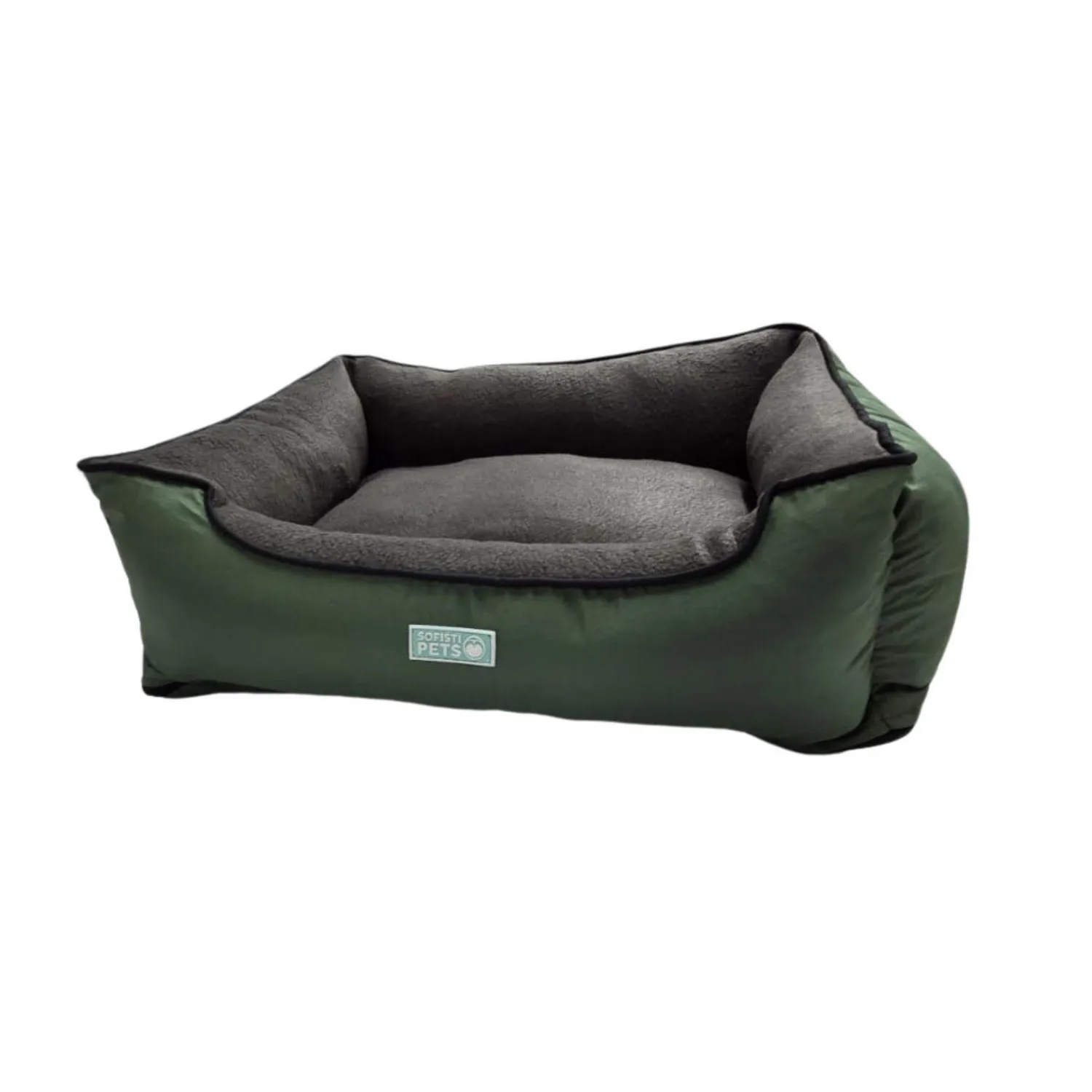 Cama Perro Doble Faz 55X45X15Cm Peq Verde