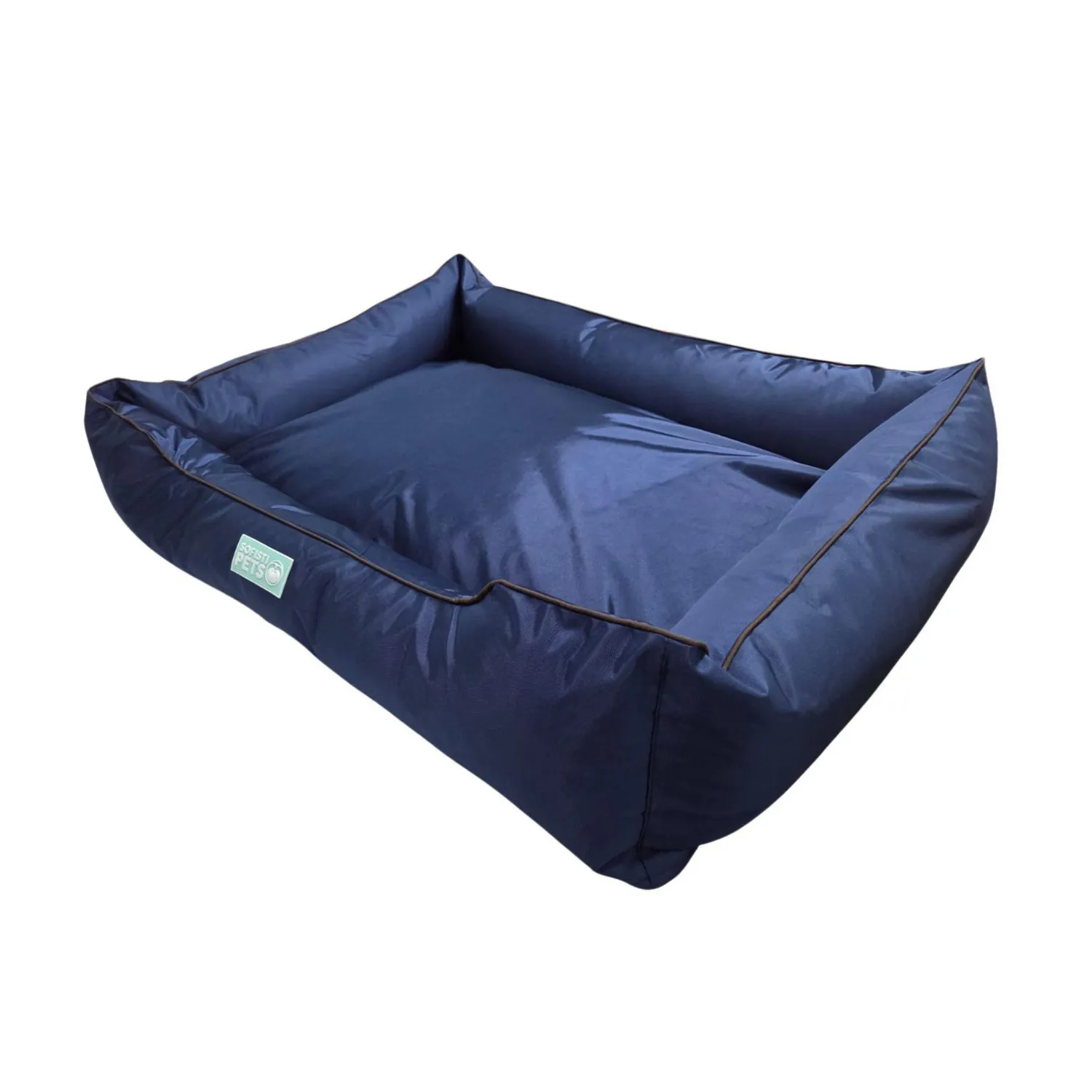 Cama Perro Impermeable 95x75x20cm Grande Azul Oscuro