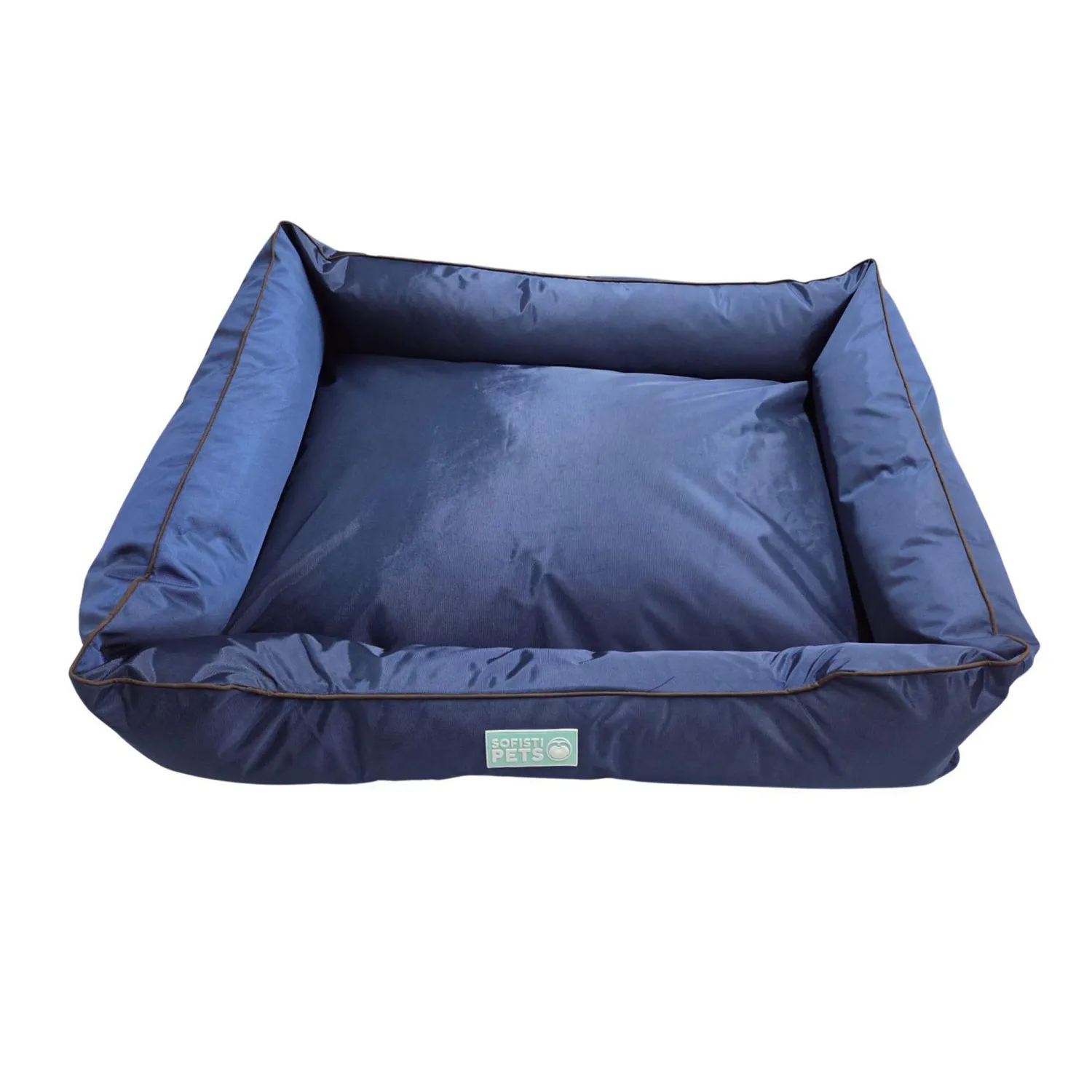 Cama Perro Impermeable 95x75x20cm Grande Azul Oscuro