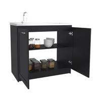 Gabinete Inferior De Cocina Zurich 88X98X52 Rta Wengue