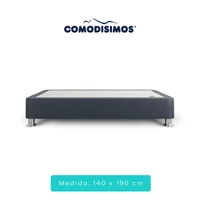 Base Cama Essential Gris Doble 140x190 Comodisimos