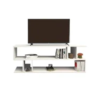 Mesa para TV Centro Moderna Televis 130X50X30Cm Blanco