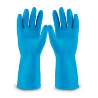 Par De Guantes Antideslizables Calibre 18 Talla M 8 Azul