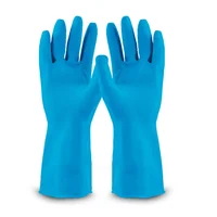 Par De Guantes Antideslizables Calibre 18 Talla L 9 Azul