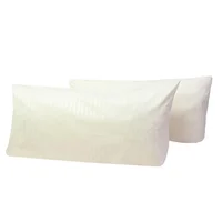 Par de Fundas de Almohadas Vainilla Solofondo Microfibra 50*70