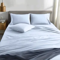 Juego De Sábanas Unicolor Cama Semidoble Color Blanco