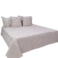 Tendido Password Ondas Fullqueen Doble Faz Beige - Rosa