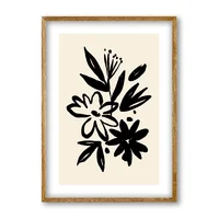 Cuadro Decorativo Artesanal Flores Etéras 70X70Cm Marco Madera
