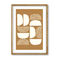 Cuadro Decorativo Artesanal Equilibrio 30X30Cm Marco Madera