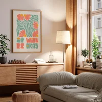 Cuadro Decorativo Artesanal Esperanza 50X70Cm Marco Madera