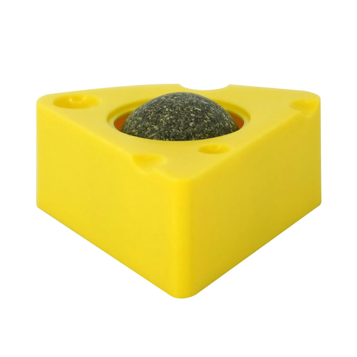 Juguete Para Gato Bola Catnip Diseño Queso 6.5x6.3cm Calabaza Pets 3