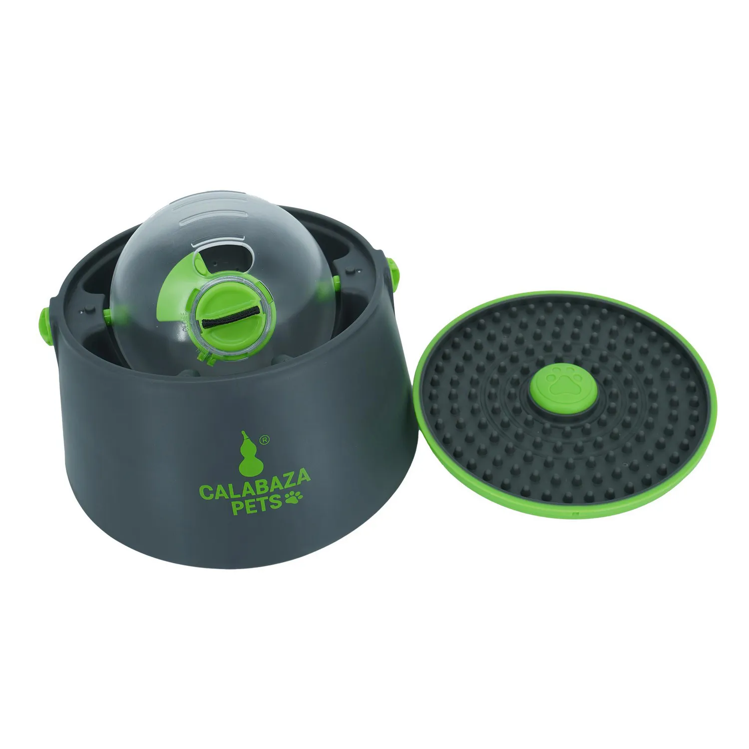 Juguete Para Perro Dispensador Y Plato De Comida Rotatorio Calabaza Pets