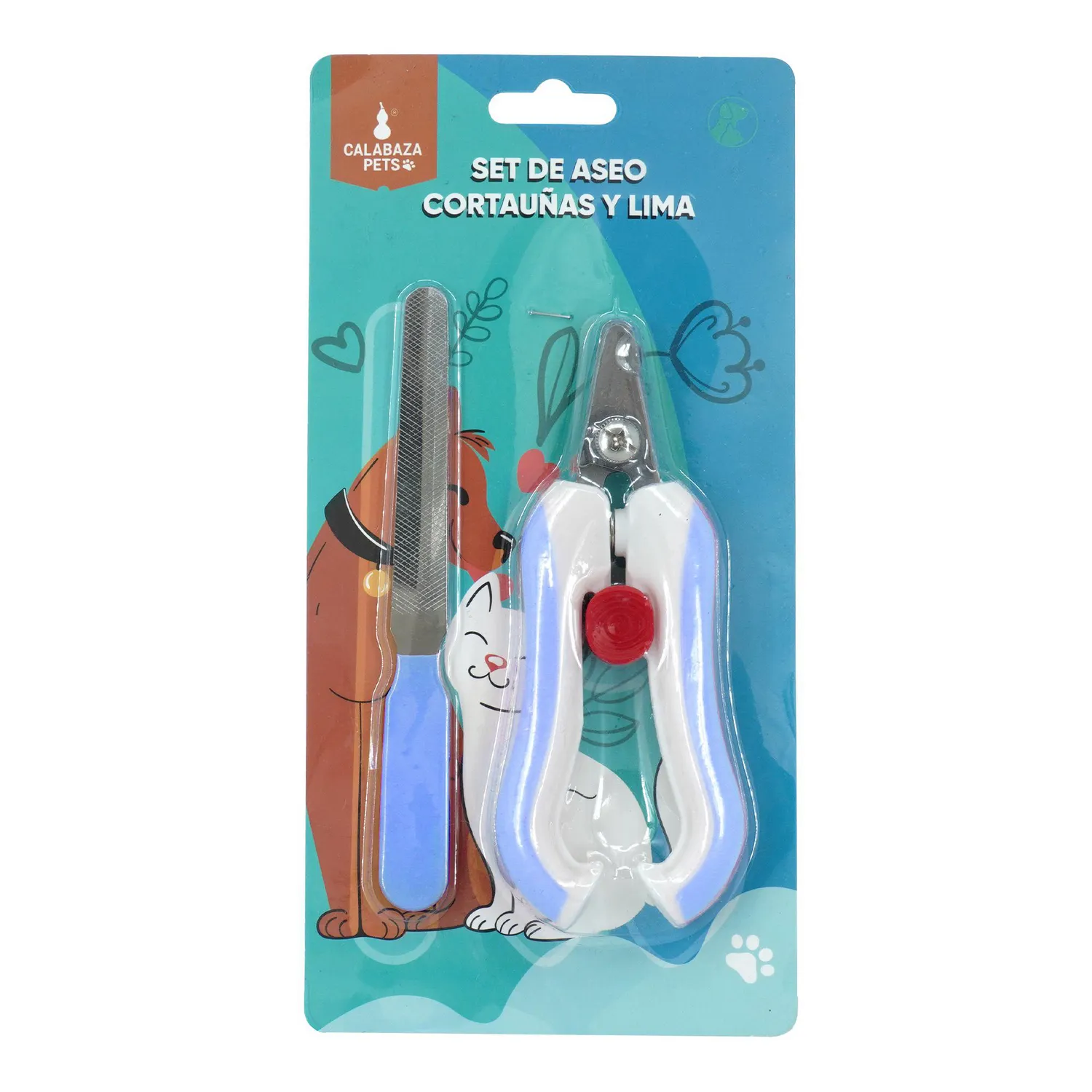 Corta Uñas Para Mascotas Con Lima Calabaza Pets