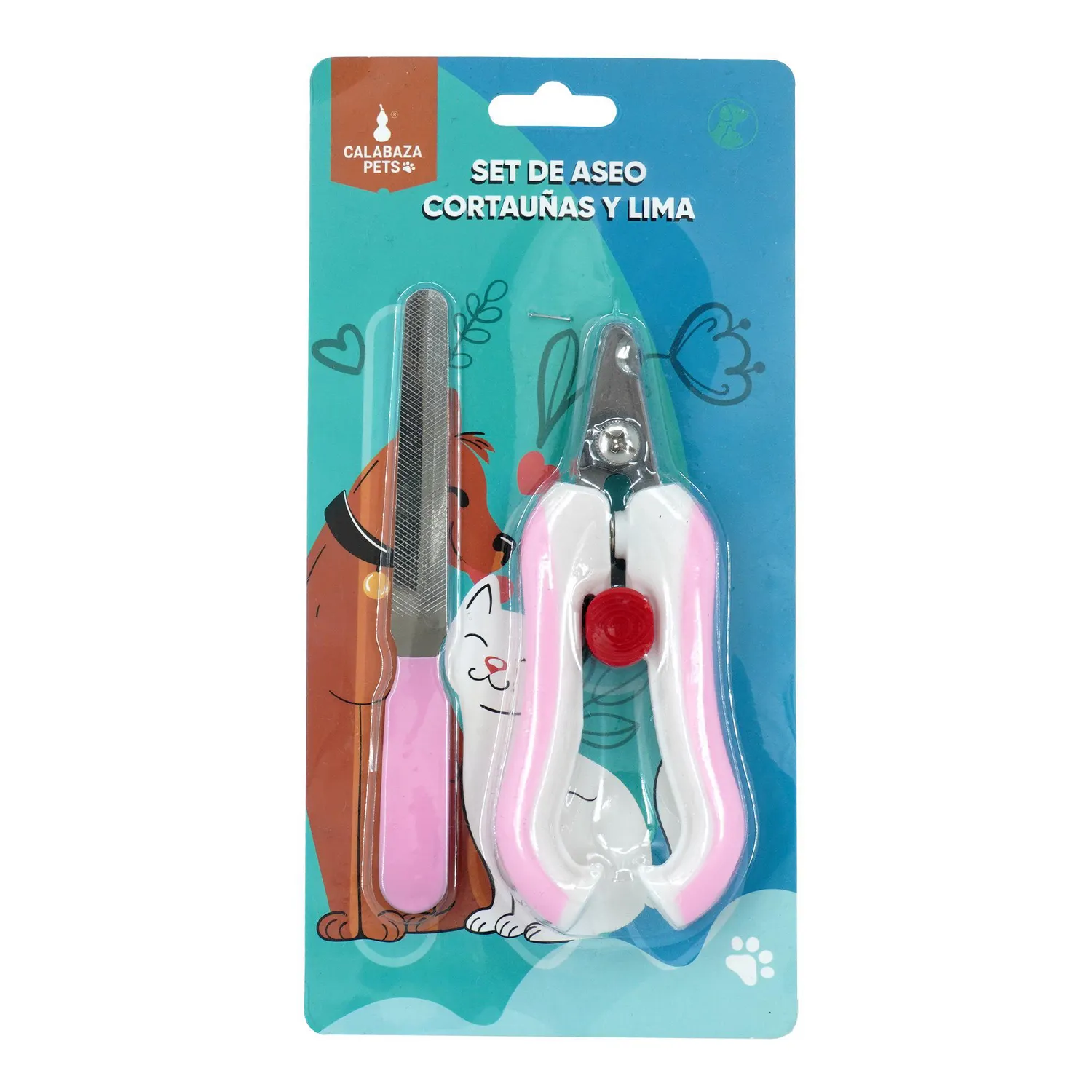 Corta Uñas Para Mascotas Con Lima Calabaza Pets 4