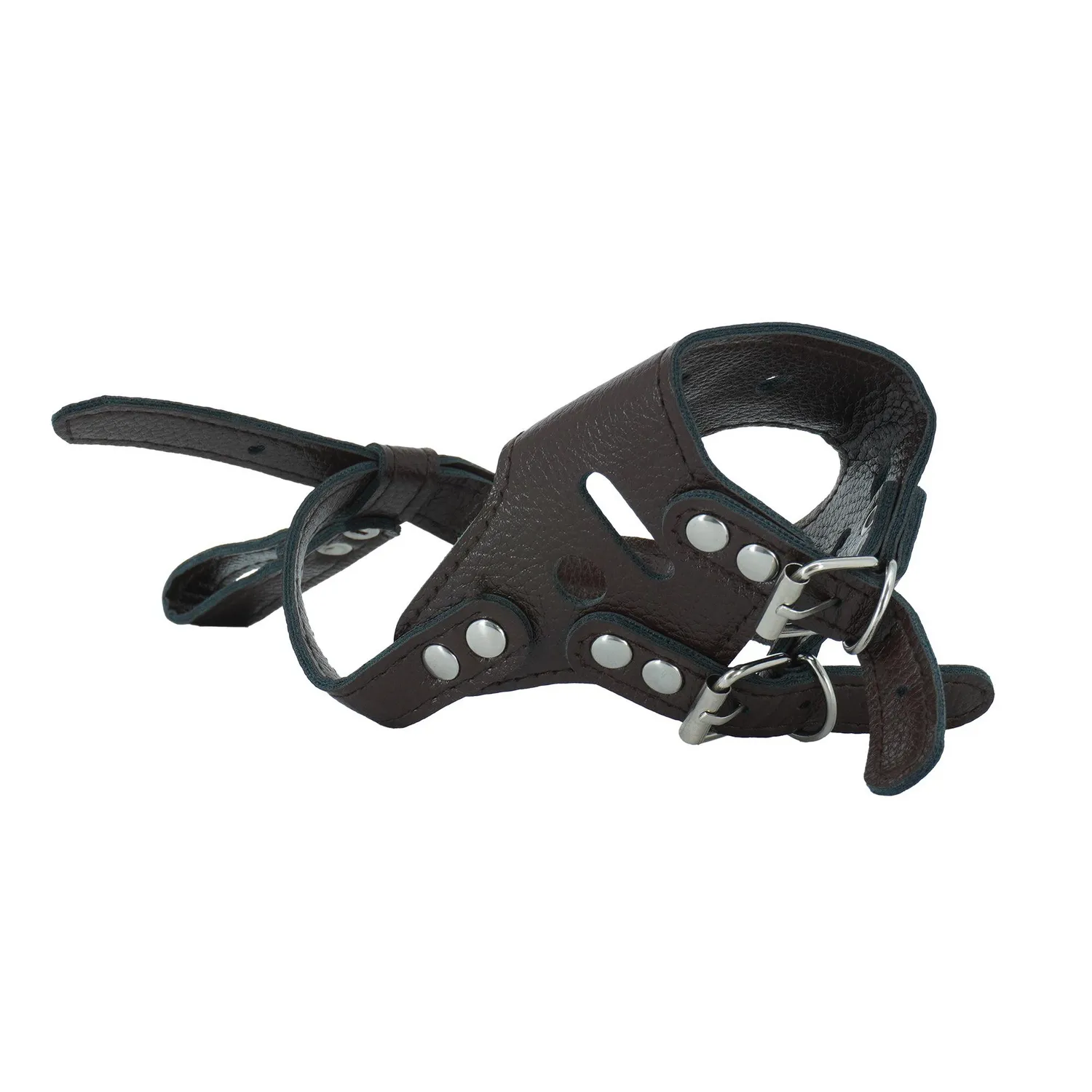 Bozal Para Perro Tipo Cuero Talla M Calabaza Pets