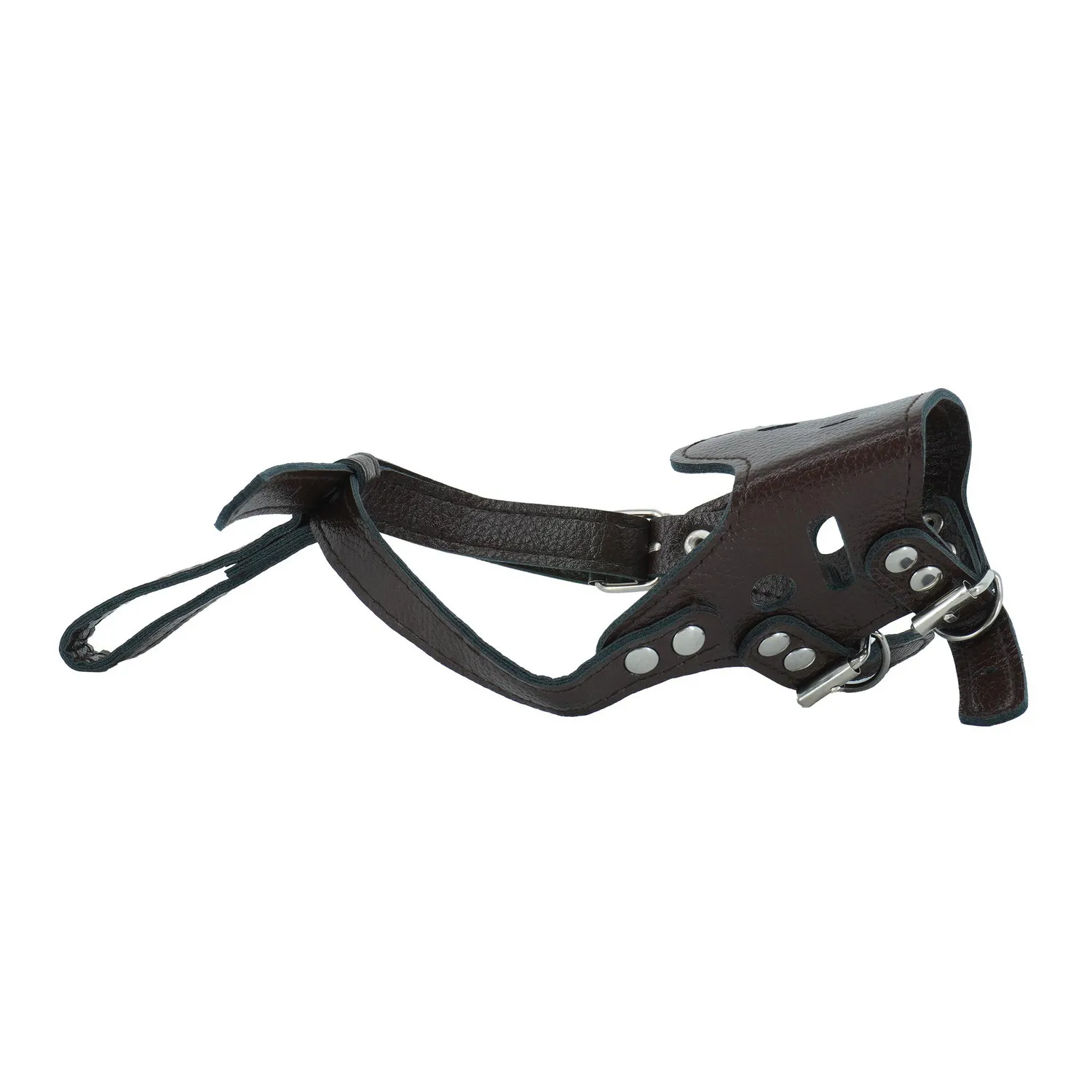 Bozal Para Perro Tipo Cuero Talla M Calabaza Pets