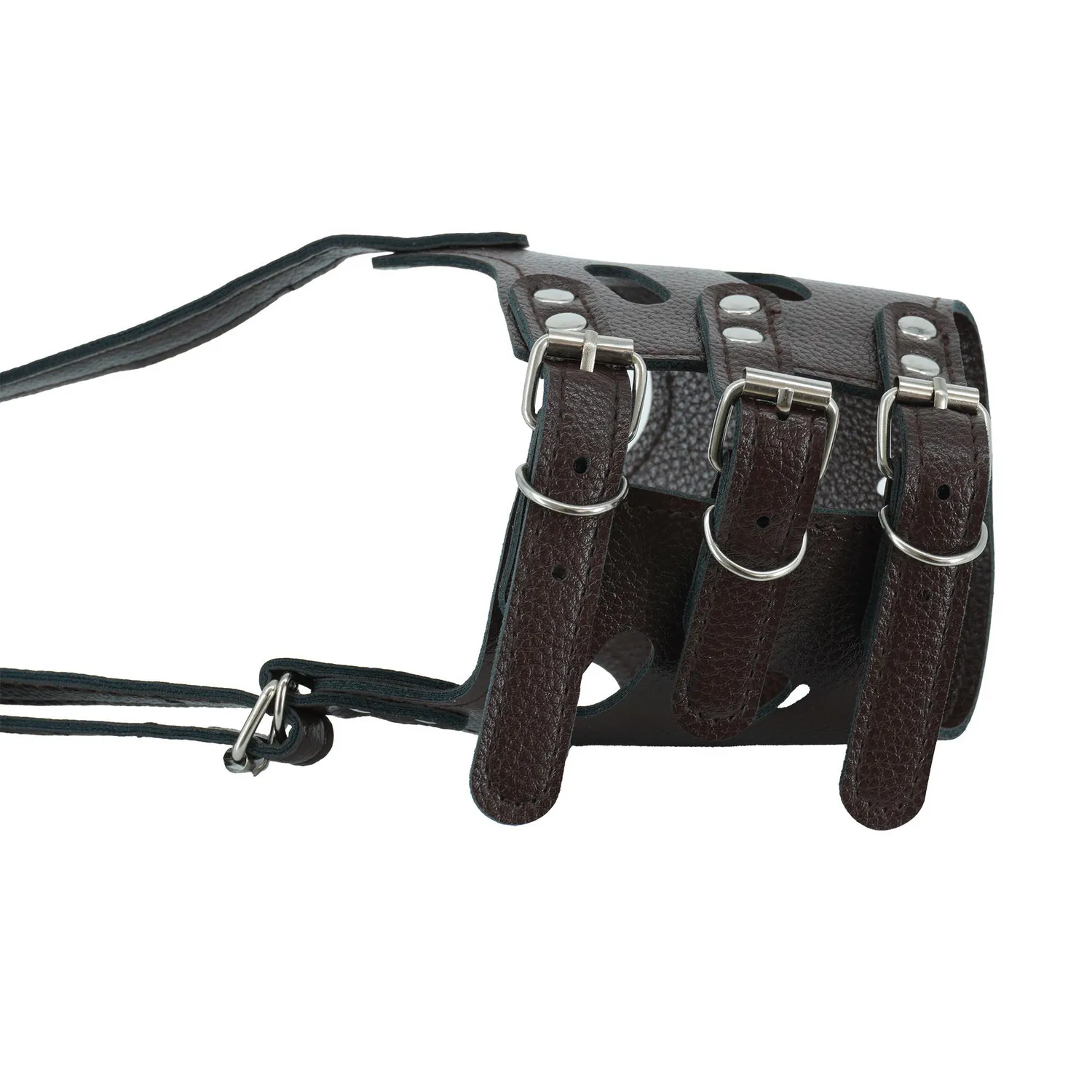 Bozal Para Perro Tipo Cuero Talla M Calabaza Pets 4