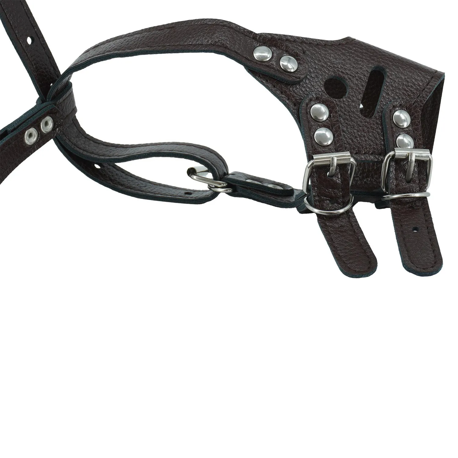 Bozal Para Perro Tipo Cuero Talla M Calabaza Pets 5