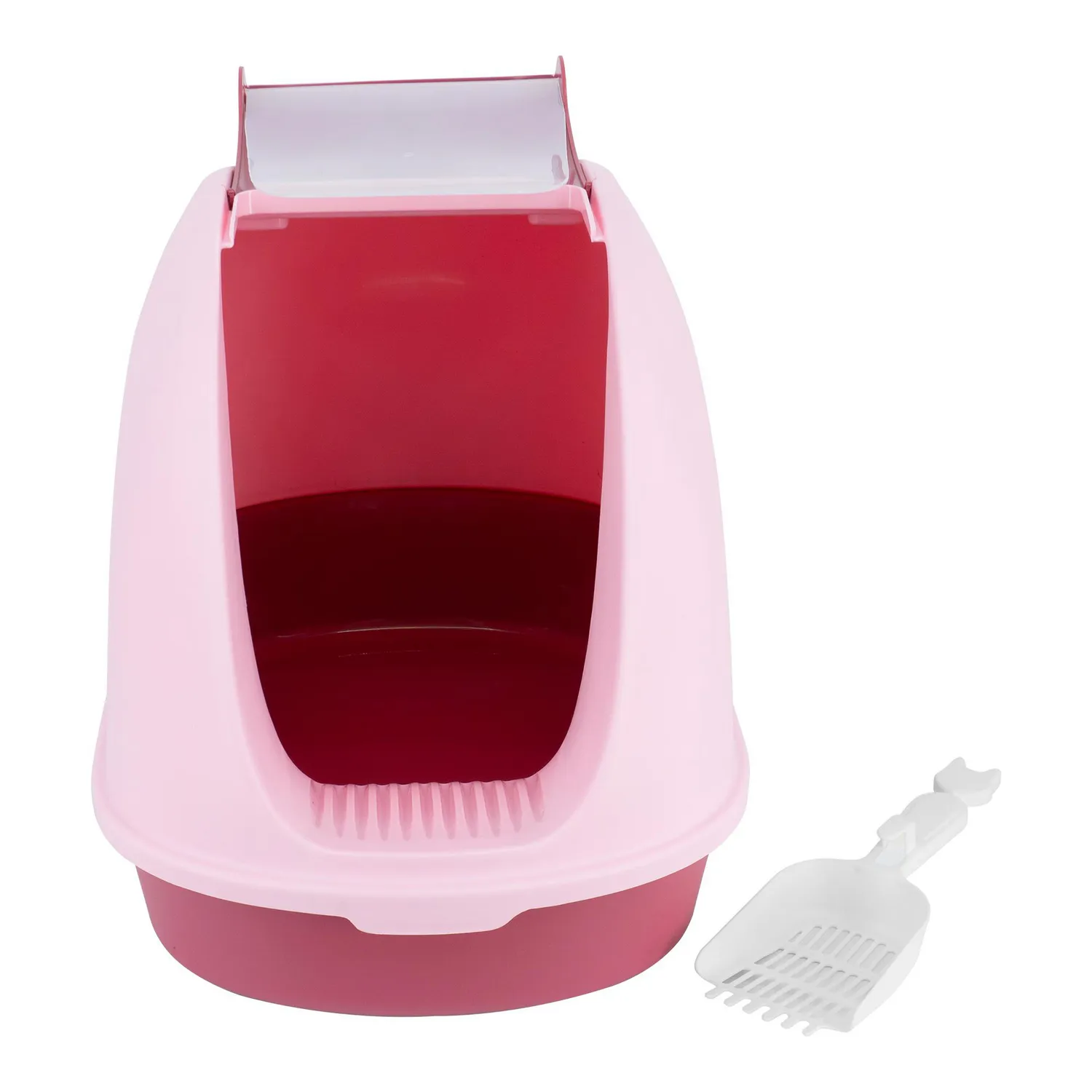 Arenera Sanitaria Para Gato Plástica Abatible Premium Talla L Calabaza Pets 3