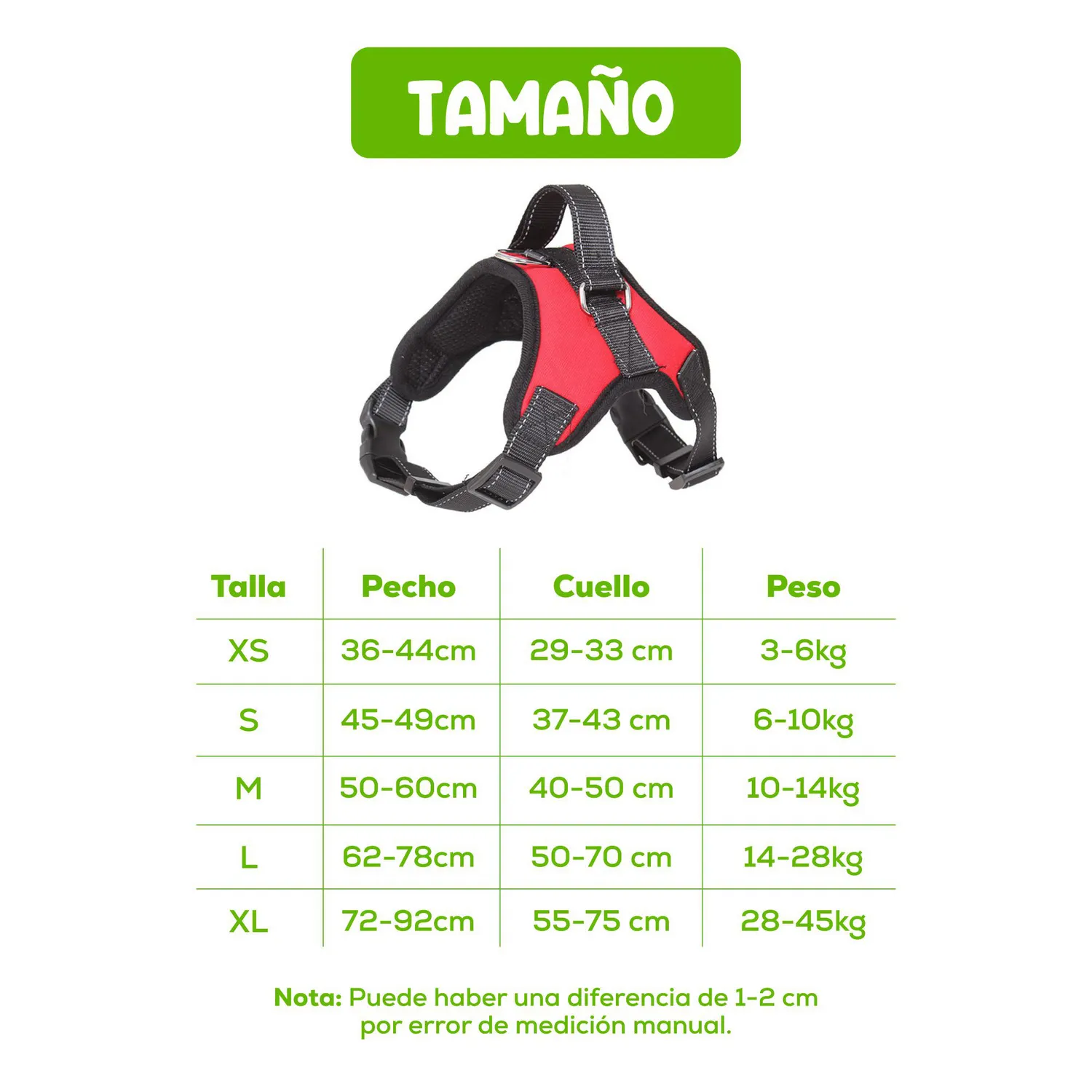 Traílla Para Perro Trenzada Con Arnés Talla S Calabaza Pets 7