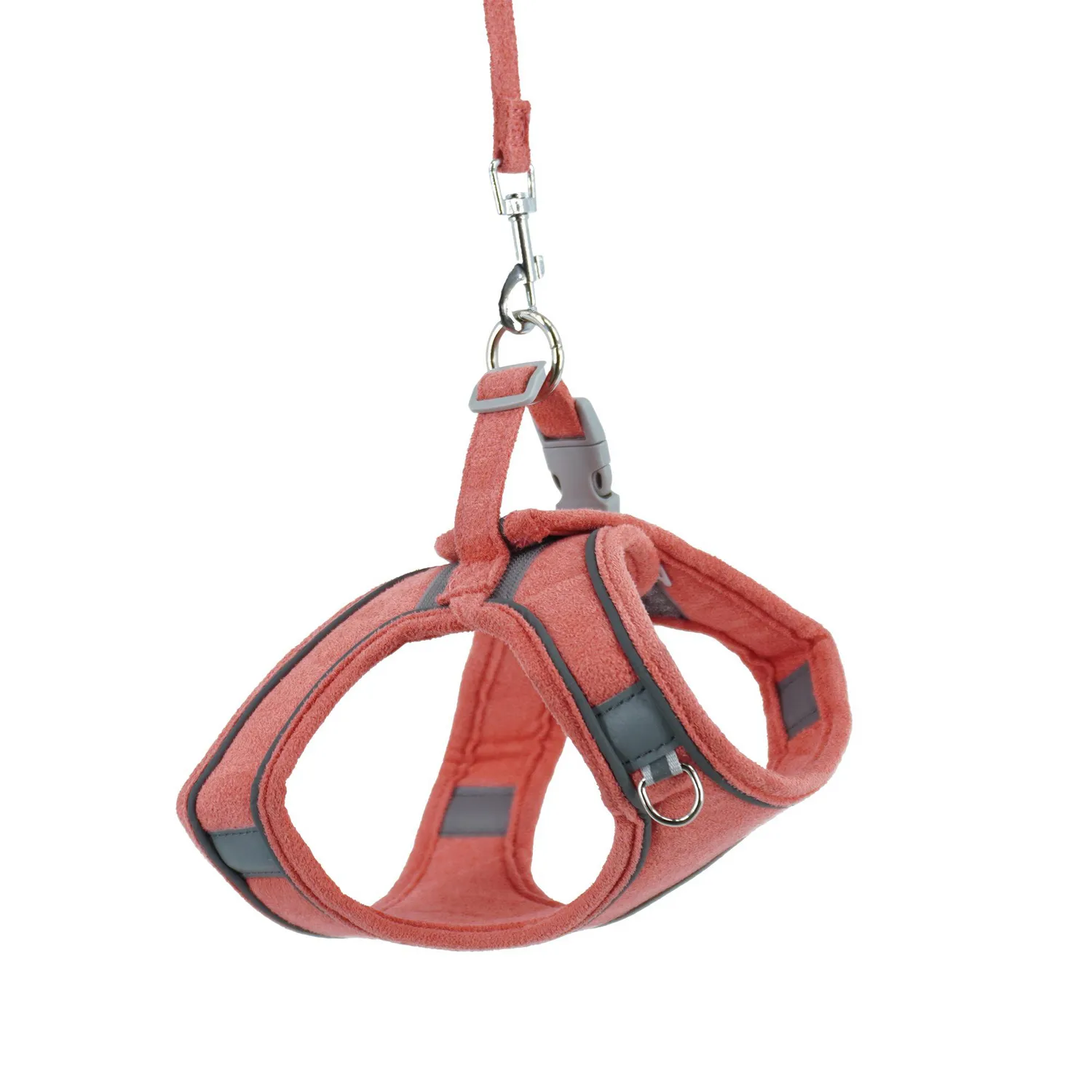 Trailla Arnés Para Perro Imitación Cuero Nobuck Talla S Calabaza Pets 3