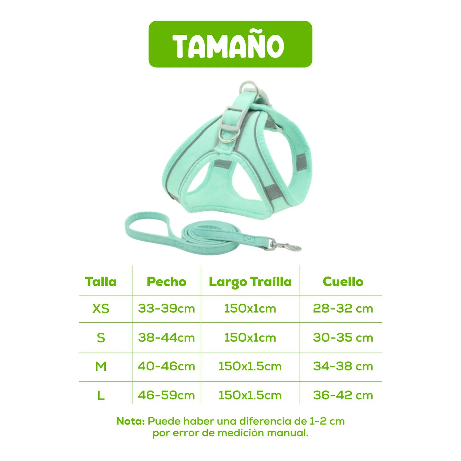 Trailla Arnés Para Perro Imitación Cuero Nobuck Talla S Calabaza Pets 7