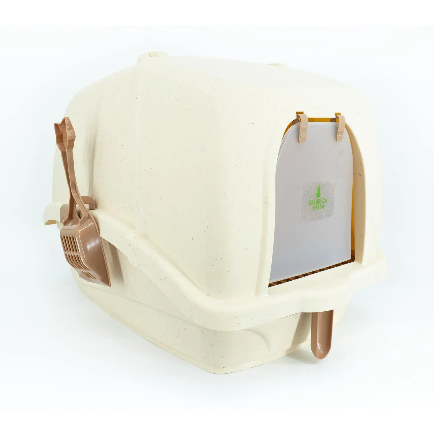 Arenera Sanitaria Para Gato De Lujo 54x38x40cm Calabaza Pets