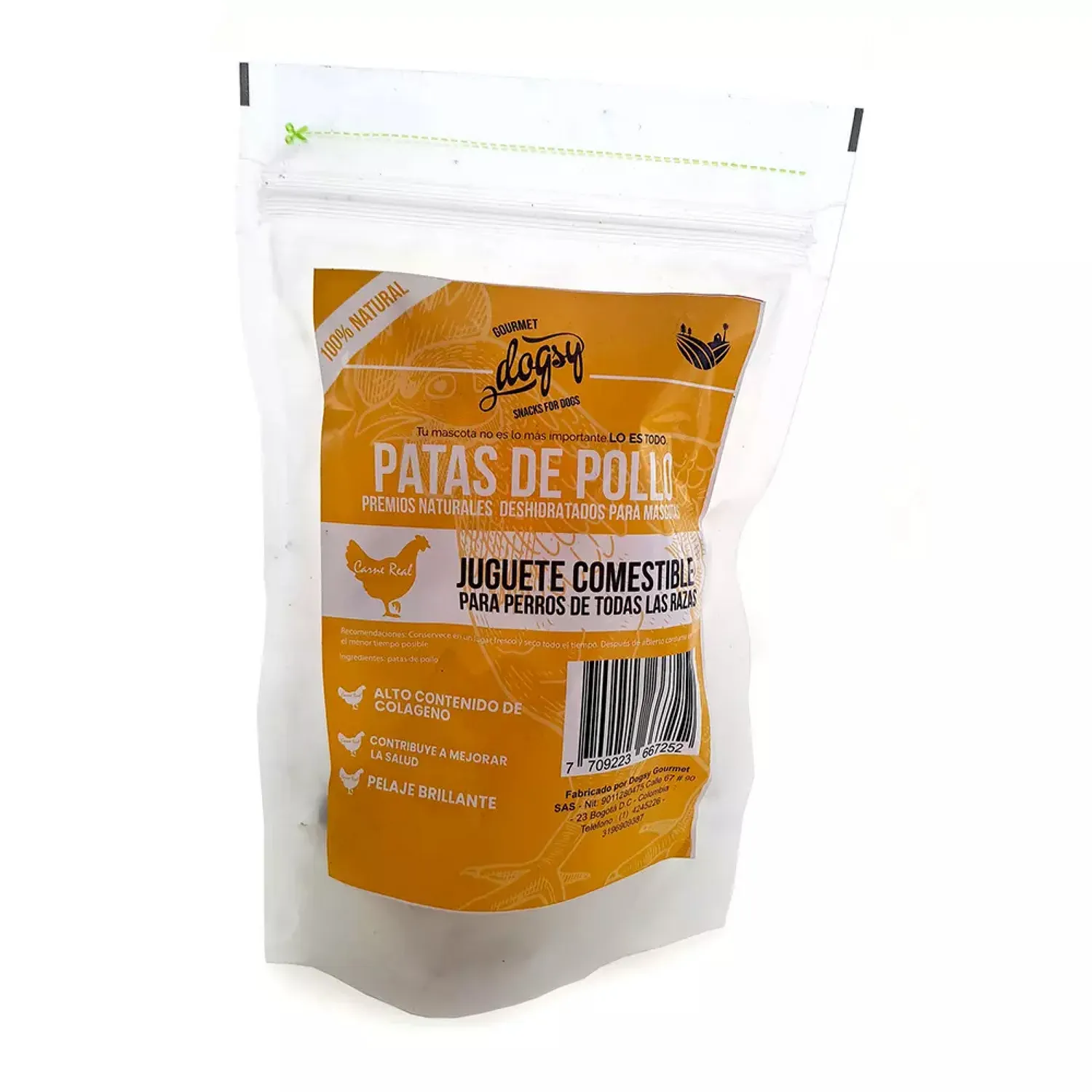Comida Congelado Para Perro Snacks For Dogs Patas De Pollo X5und