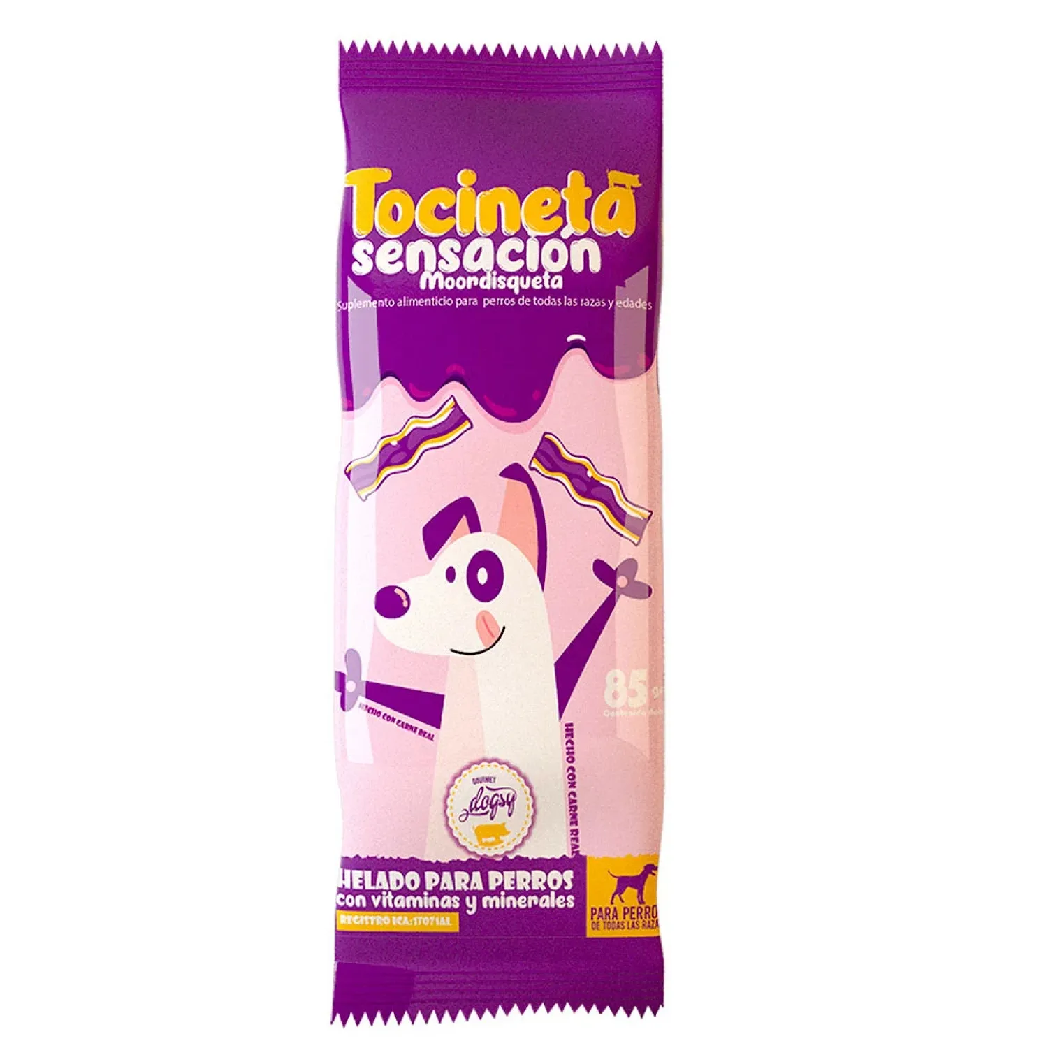Comida Congelado Para Perro Dogsy Mordisqueta Detocineta 85gr