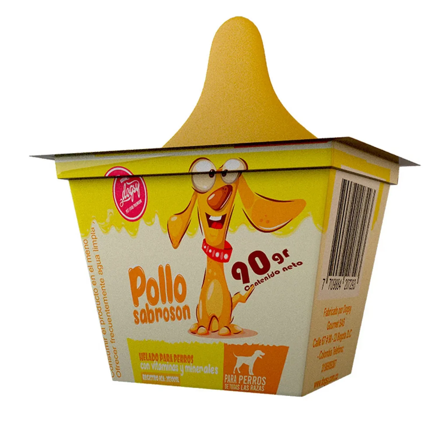 Comida Congelado Para Perro Dogsy Paleta Sabor A Pollo 90gr