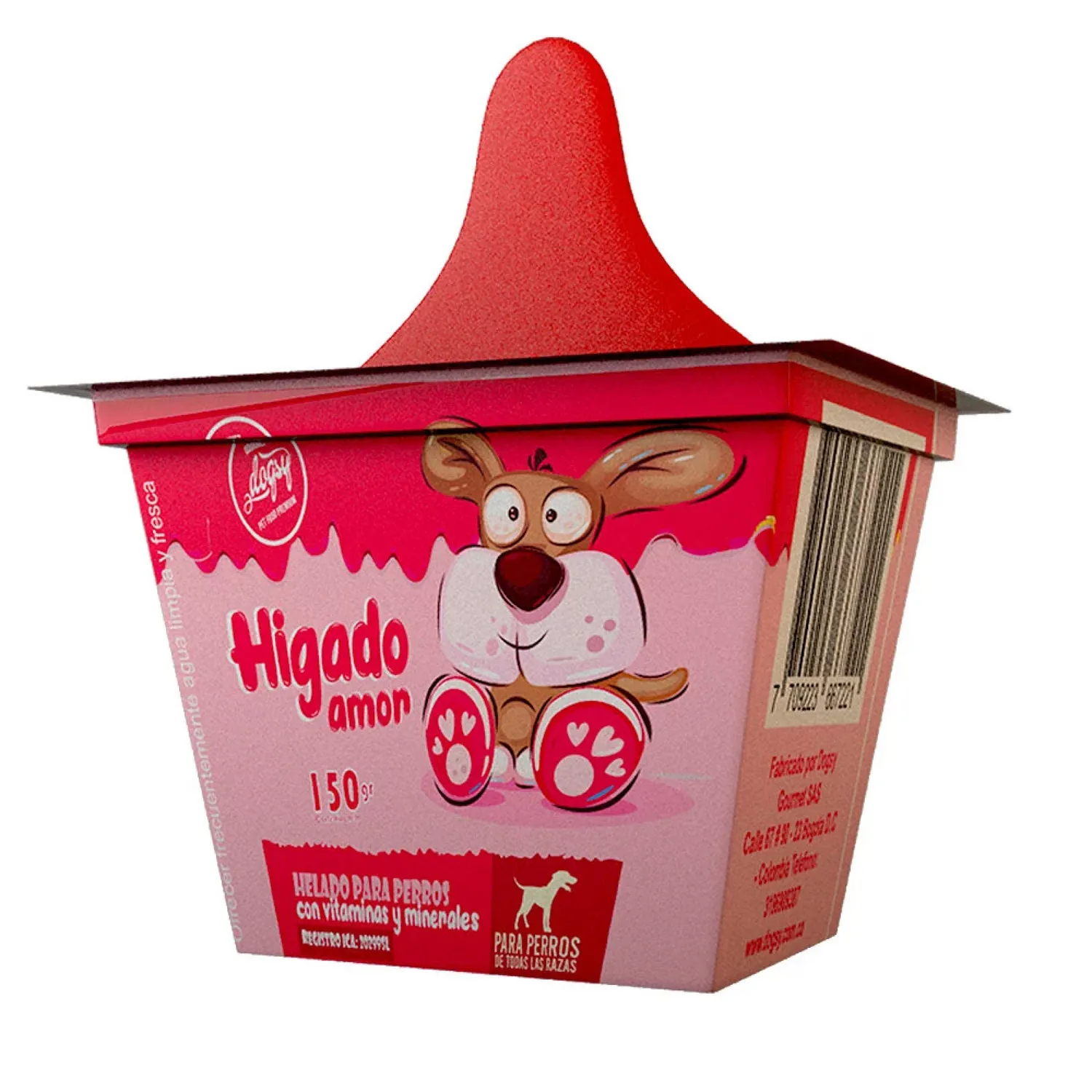 Comida Congelado Para Perro Dogsy Paleta Sabor A Hígado 90gr