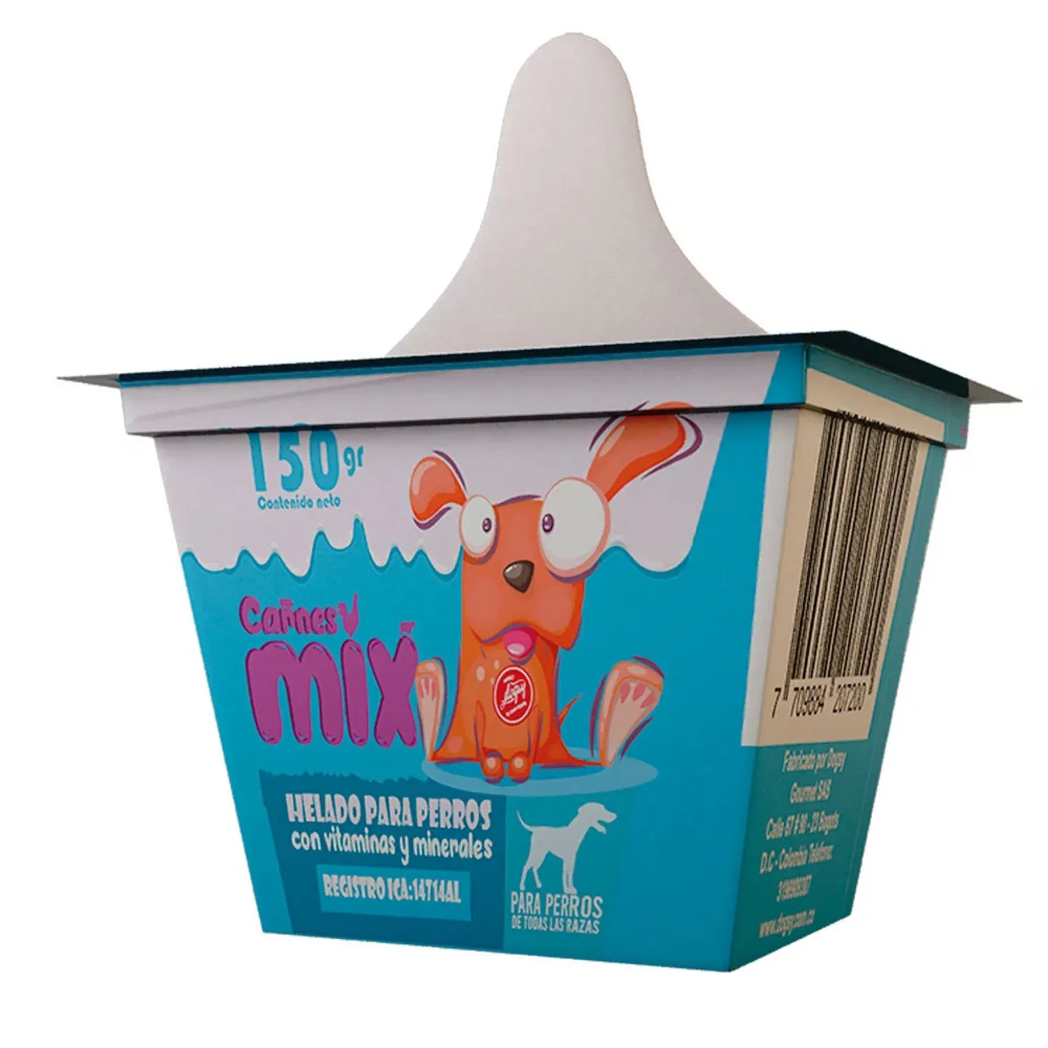Comida Congelado Para Perro Dogsy Paleta Sabor A Carnés Mix 90gr