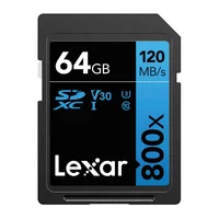 Lexar Memoria SD Lexar 800x Pro 64 GB 150mbs V10