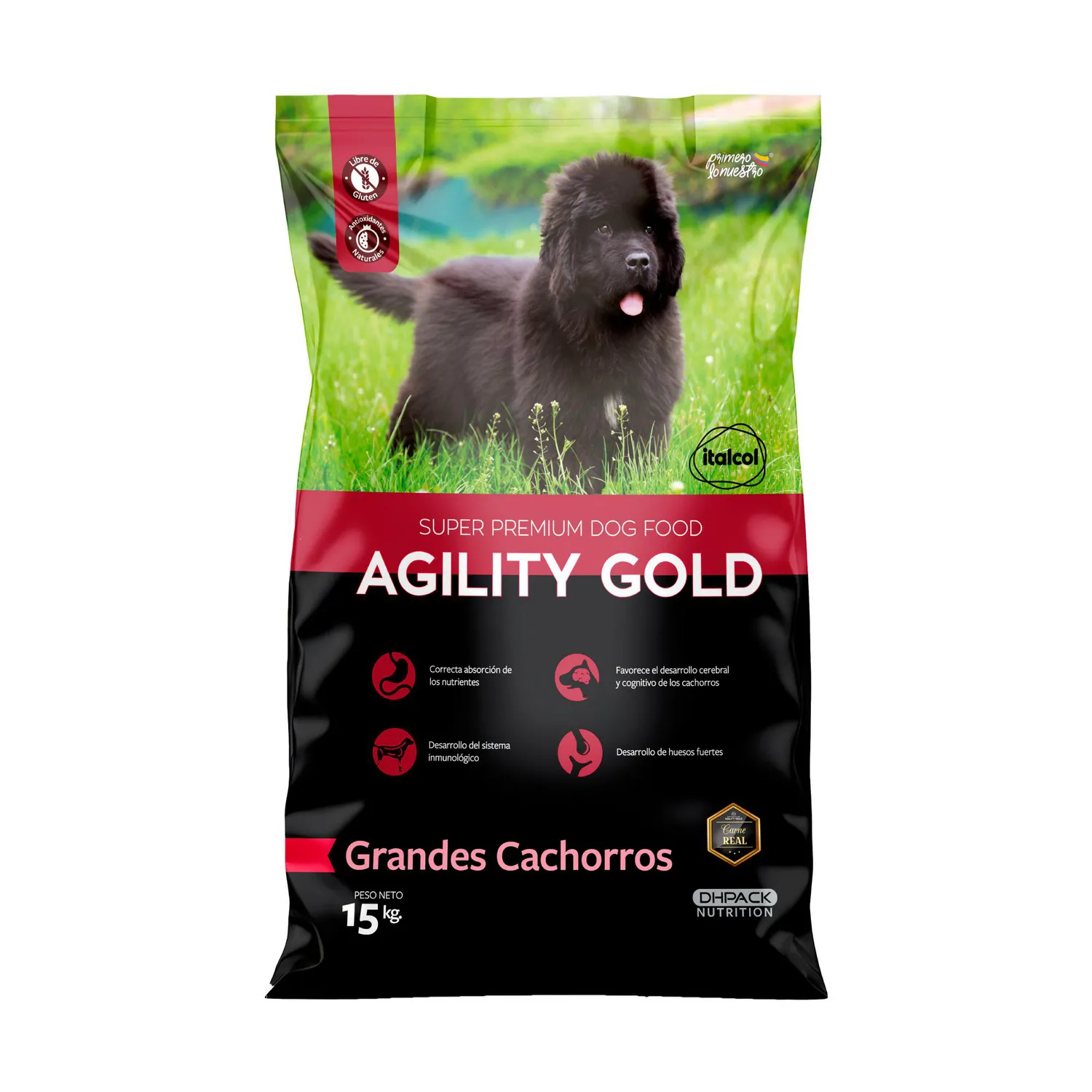 Comida Seca Para Perro Agility Gold Grandes Cachorros 15k