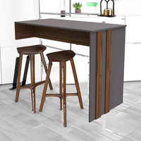 Barra de Cocina Axel 89.6x120x60cm Plomo Gales Just Home Collection