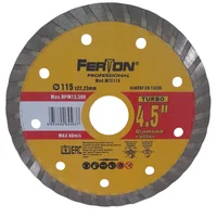 Disco Diamantado Turbo Pro 4-1/2 Pulgadas 115 mm Ferton