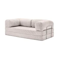 Sofá Cama Teddy Crema 180x90x65 cm